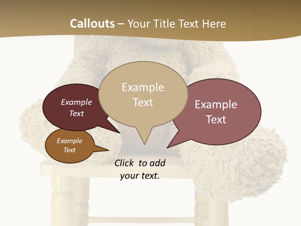 Ear Brown Bear PowerPoint Template