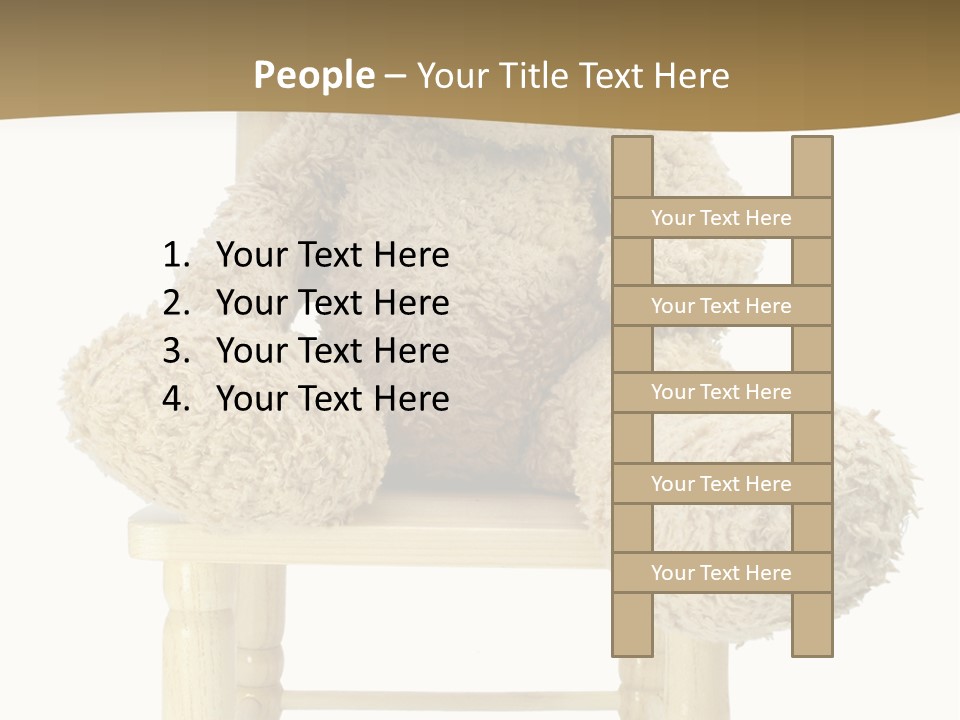 Ear Brown Bear PowerPoint Template