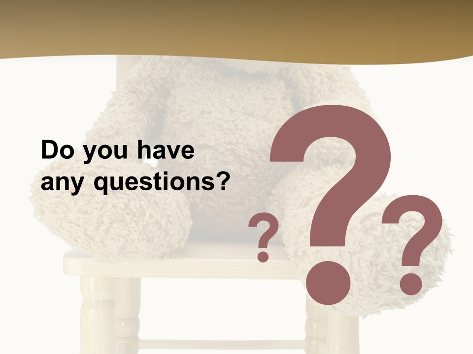 Ear Brown Bear PowerPoint Template