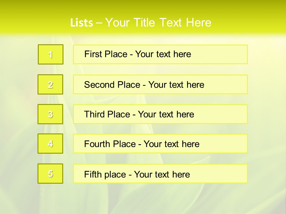 Harmony Nature Plant PowerPoint Template