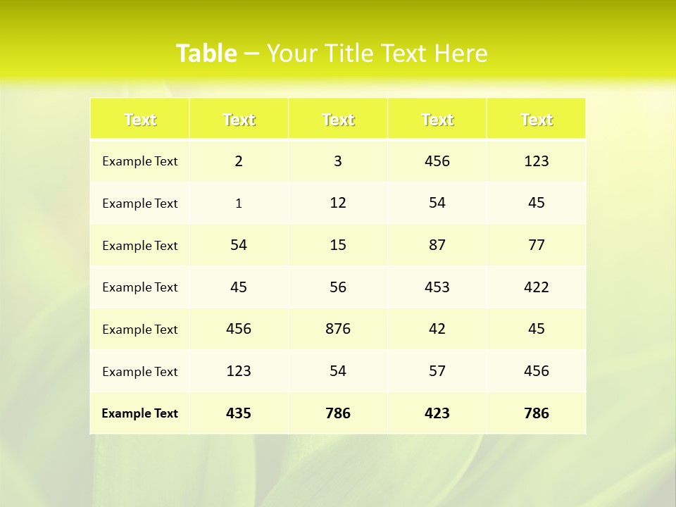 Harmony Nature Plant PowerPoint Template