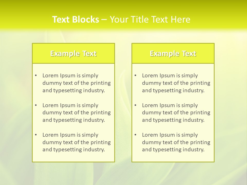 Harmony Nature Plant PowerPoint Template