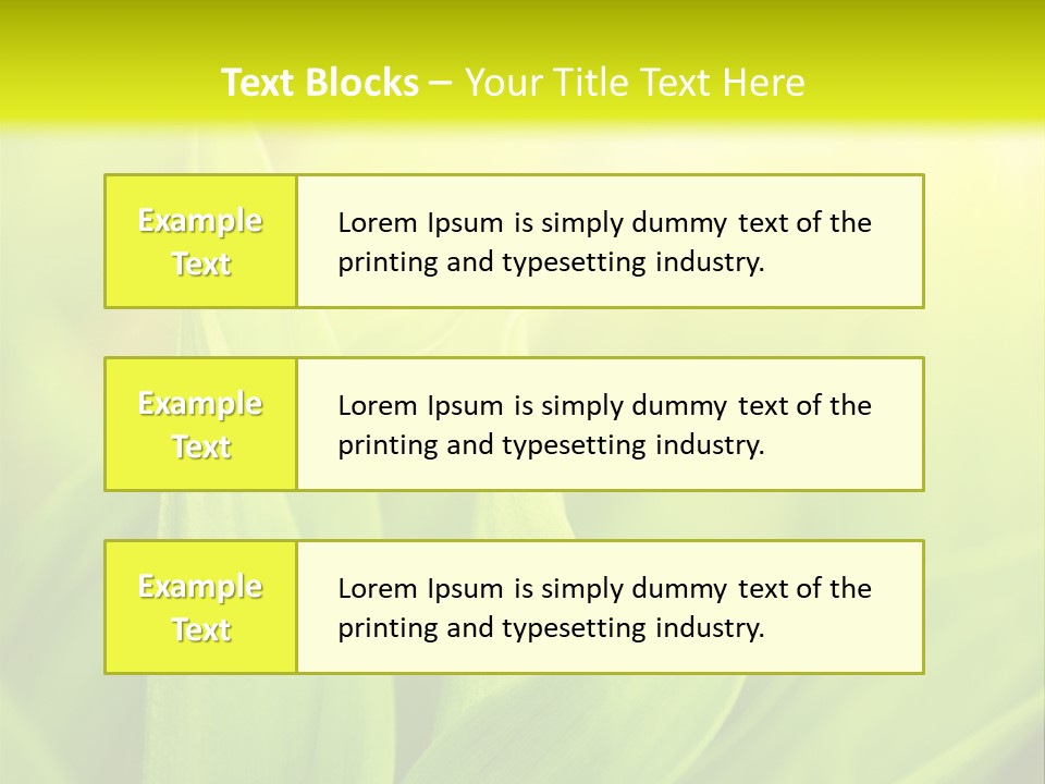Harmony Nature Plant PowerPoint Template