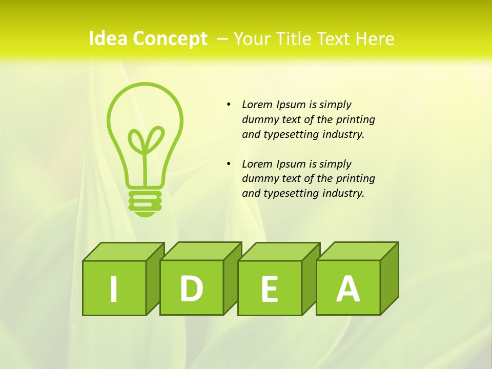 Harmony Nature Plant PowerPoint Template