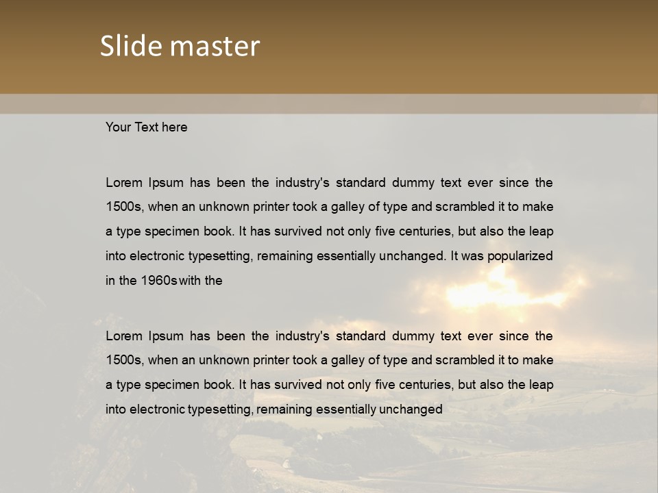 Wilderness Non Urban Scene Mountain Peak PowerPoint Template