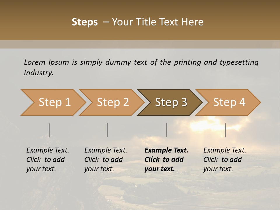 Wilderness Non Urban Scene Mountain Peak PowerPoint Template