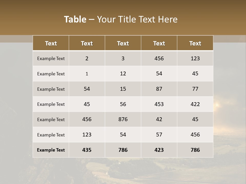Wilderness Non Urban Scene Mountain Peak PowerPoint Template