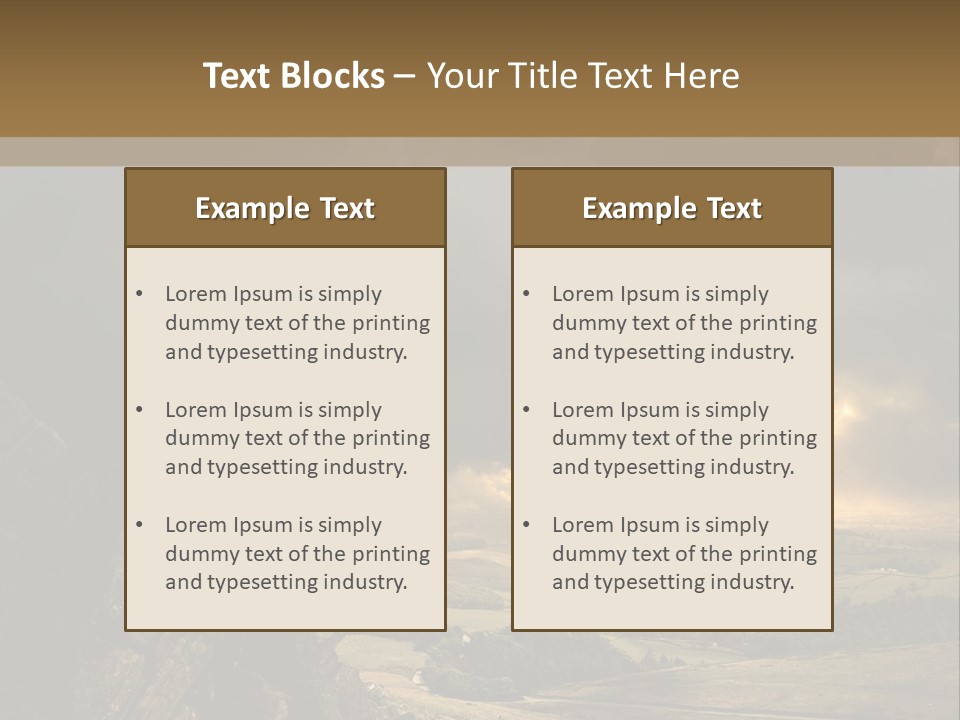Wilderness Non Urban Scene Mountain Peak PowerPoint Template