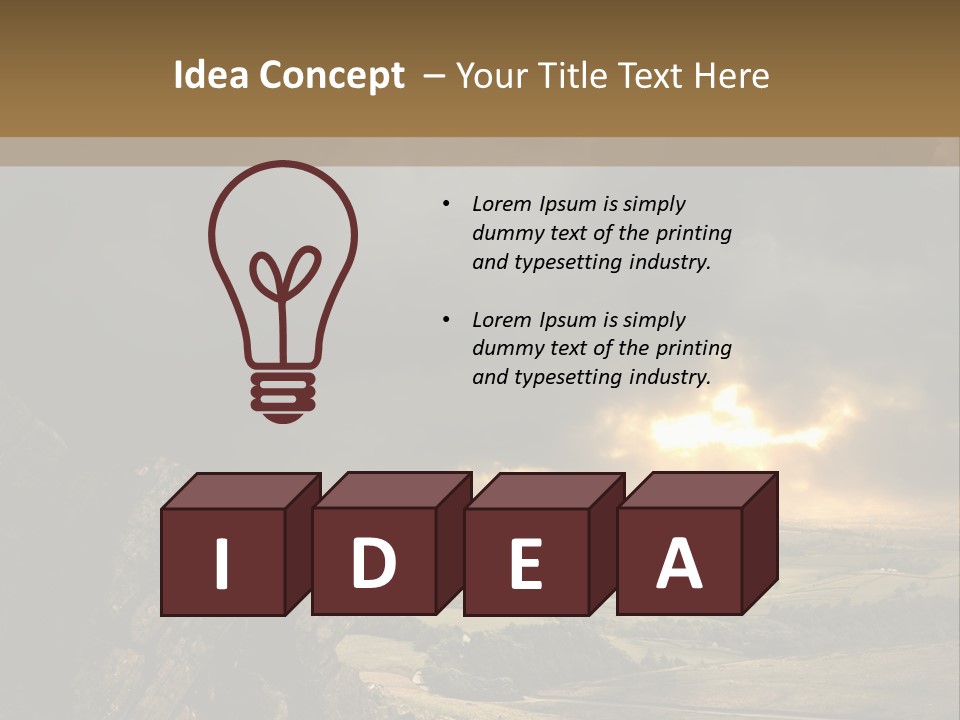 Wilderness Non Urban Scene Mountain Peak PowerPoint Template