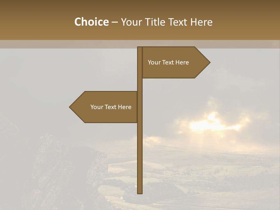 Wilderness Non Urban Scene Mountain Peak PowerPoint Template