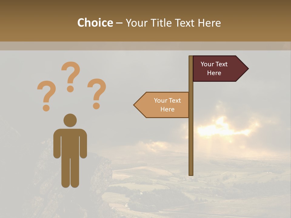 Wilderness Non Urban Scene Mountain Peak PowerPoint Template