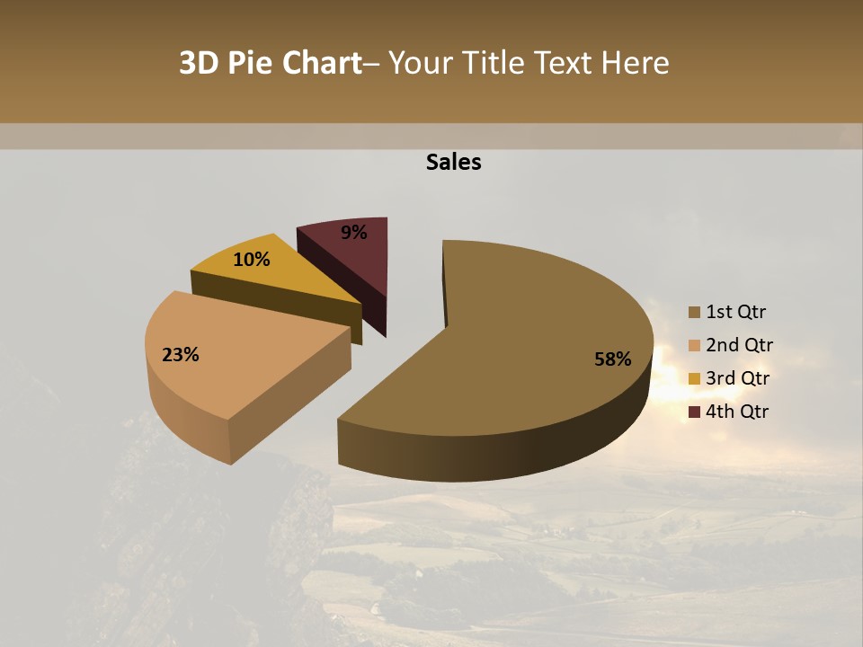 Wilderness Non Urban Scene Mountain Peak PowerPoint Template