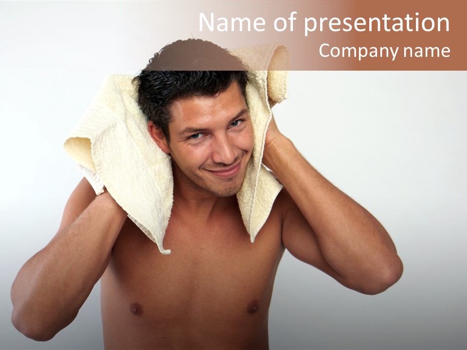 Cloth Male Health PowerPoint Template