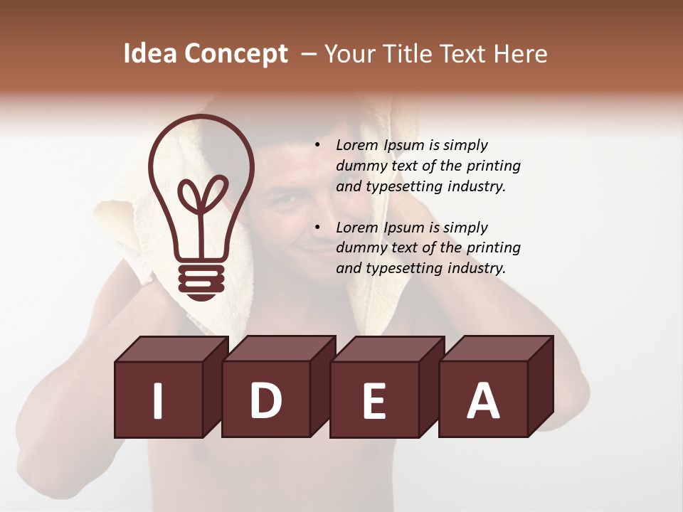 Cloth Male Health PowerPoint Template