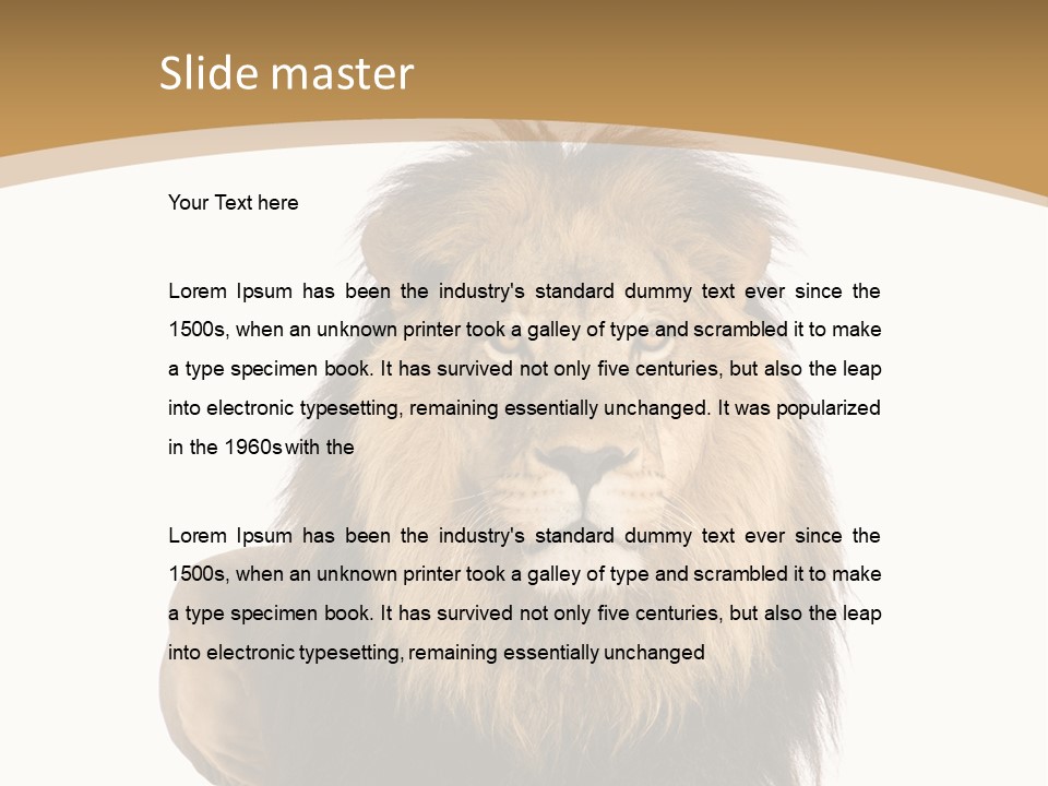 Animals Wildlife Predator PowerPoint Template