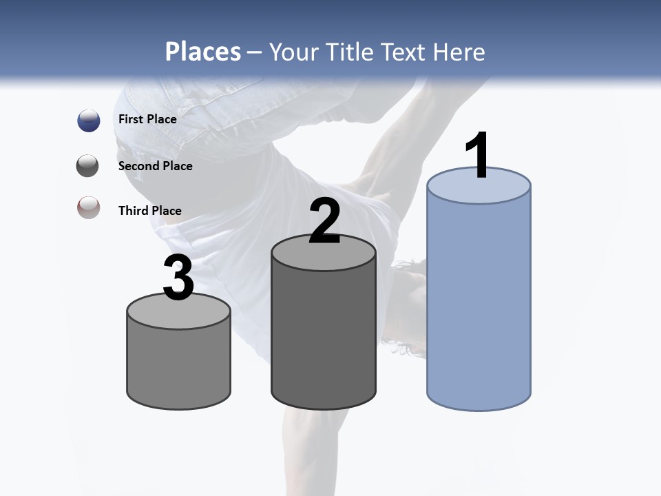 Dancer Exercise Motion PowerPoint Template