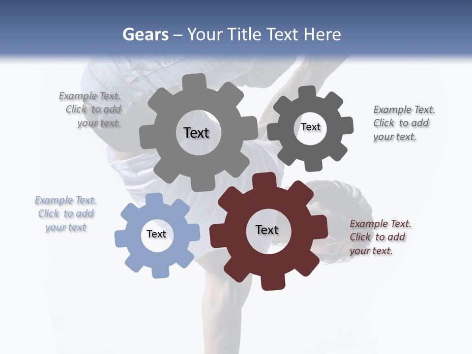 Dancer Exercise Motion PowerPoint Template