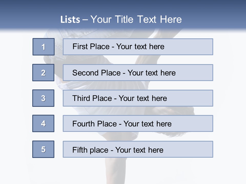 Dancer Exercise Motion PowerPoint Template