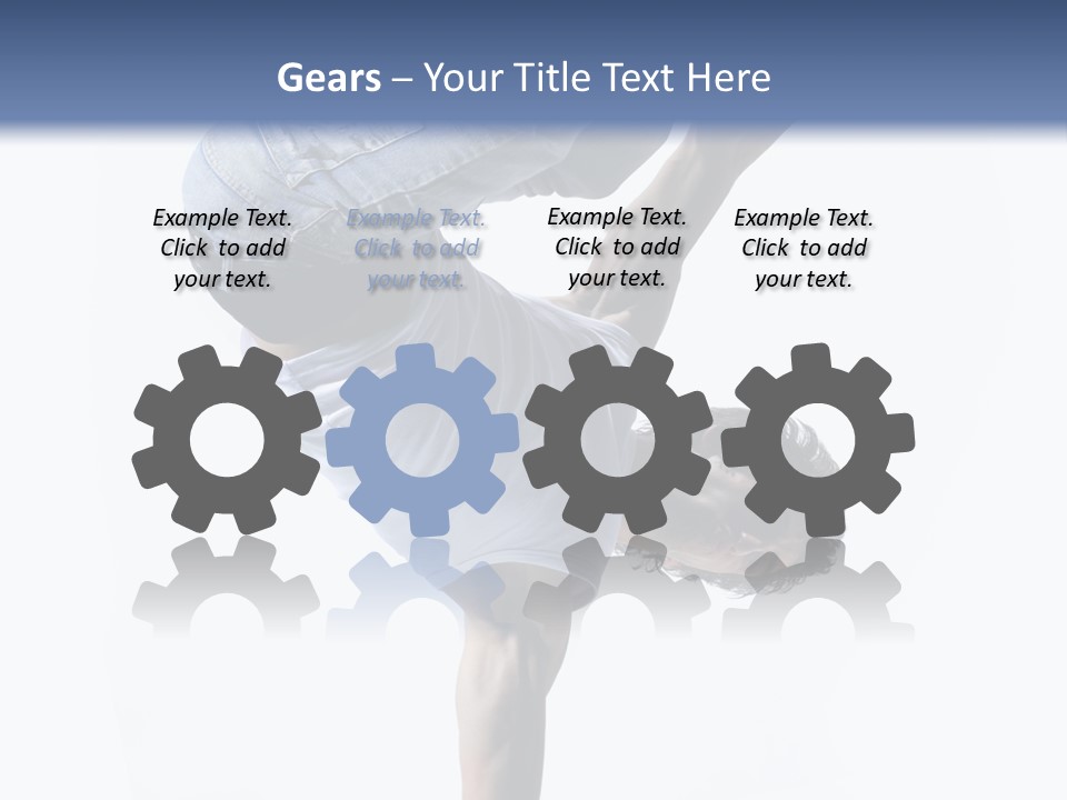 Dancer Exercise Motion PowerPoint Template