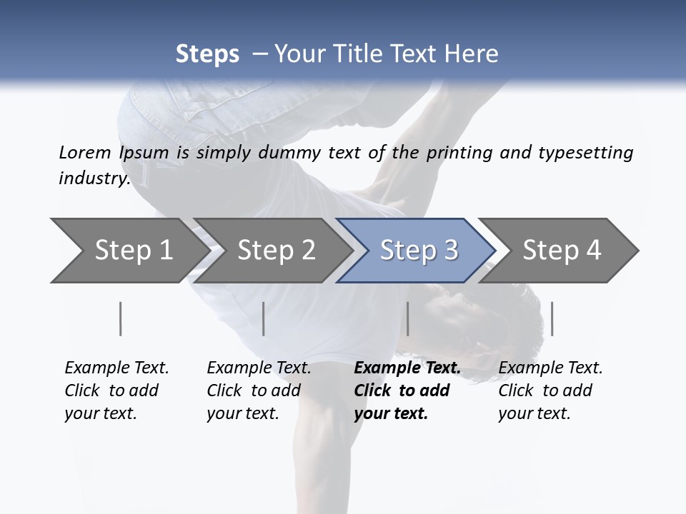 Dancer Exercise Motion PowerPoint Template