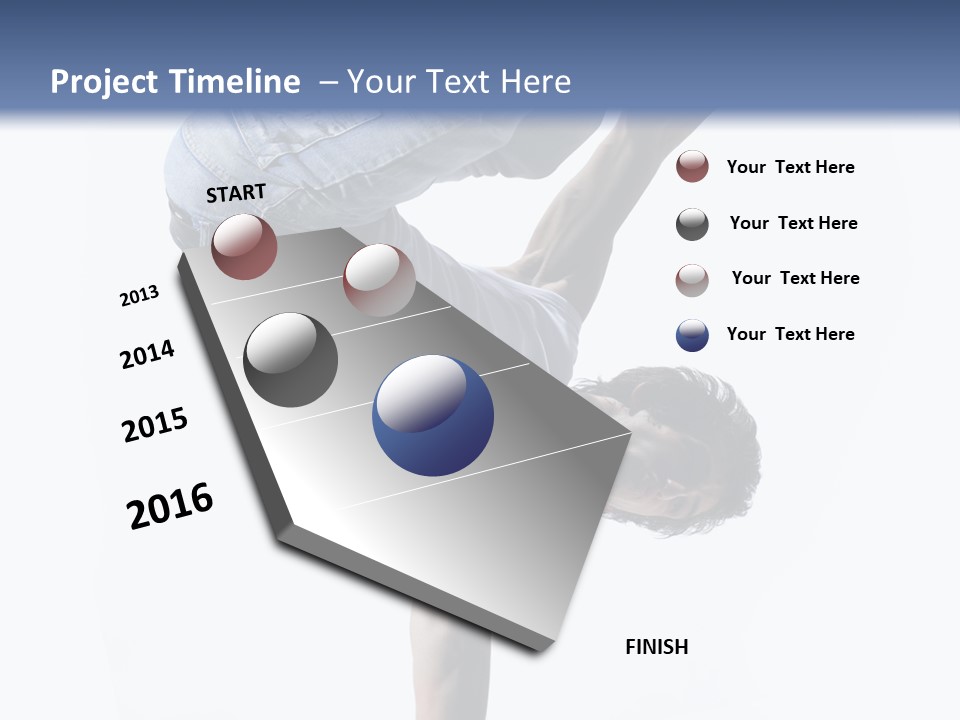 Dancer Exercise Motion PowerPoint Template