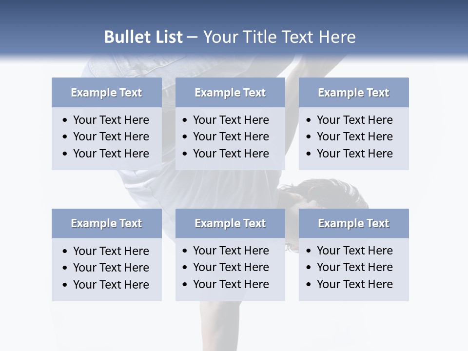 Dancer Exercise Motion PowerPoint Template