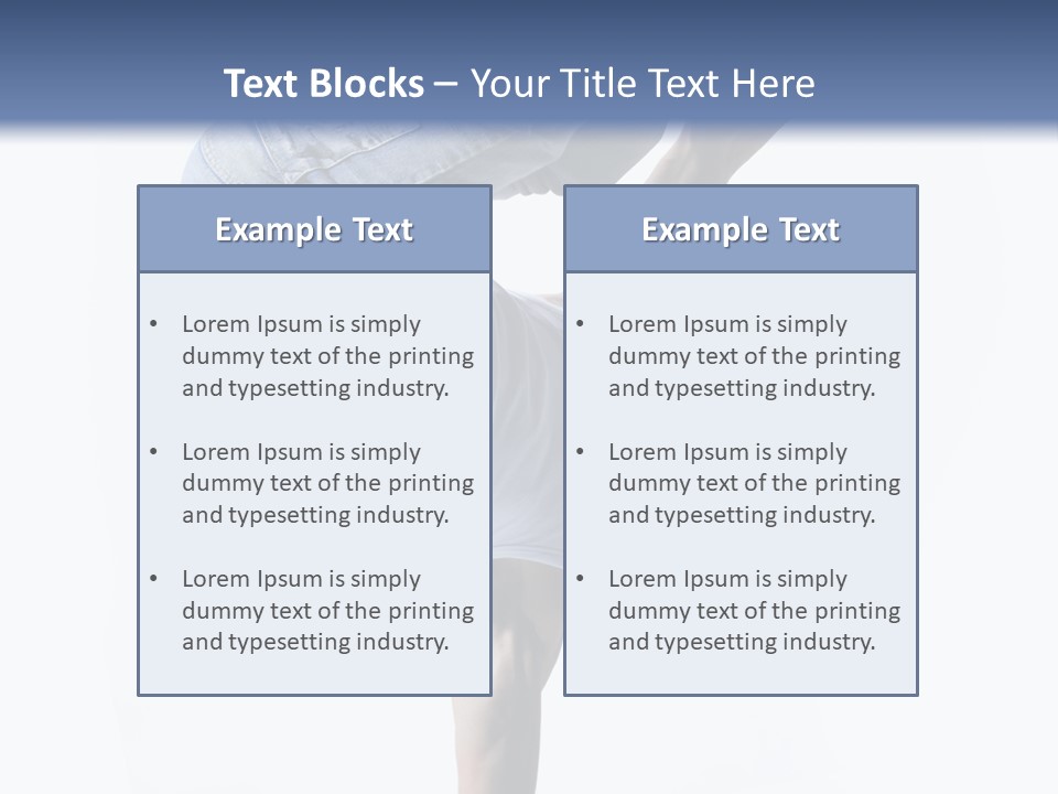 Dancer Exercise Motion PowerPoint Template