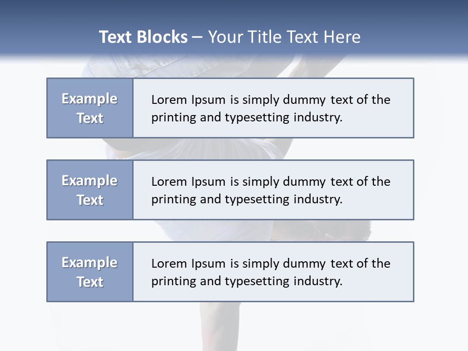Dancer Exercise Motion PowerPoint Template