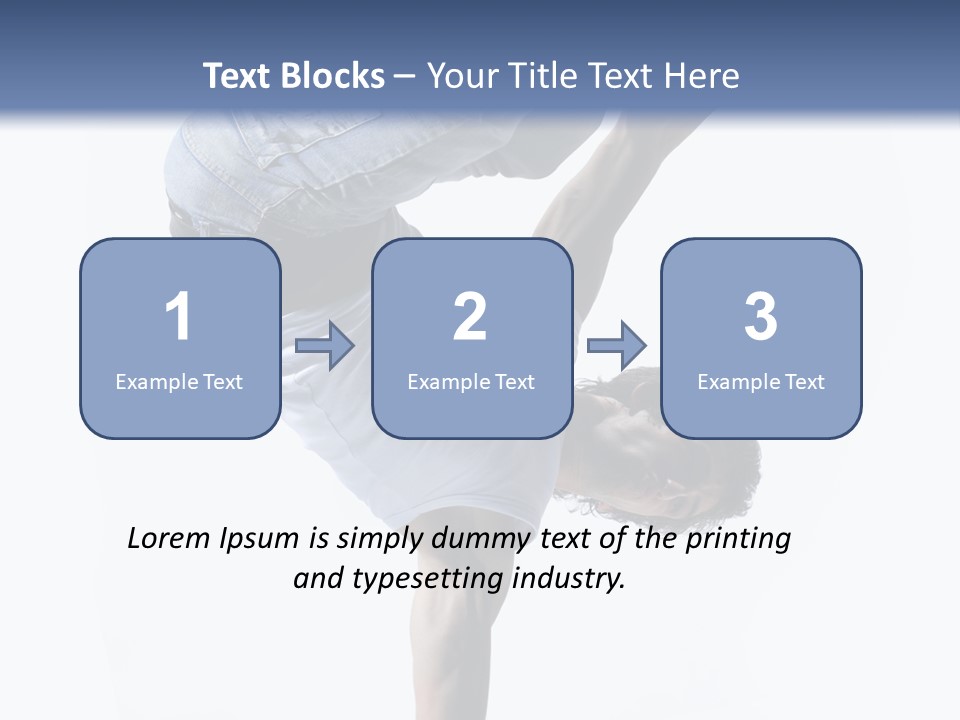 Dancer Exercise Motion PowerPoint Template