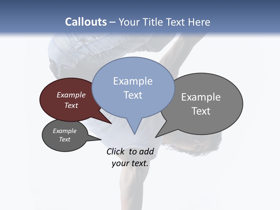 Dancer Exercise Motion PowerPoint Template