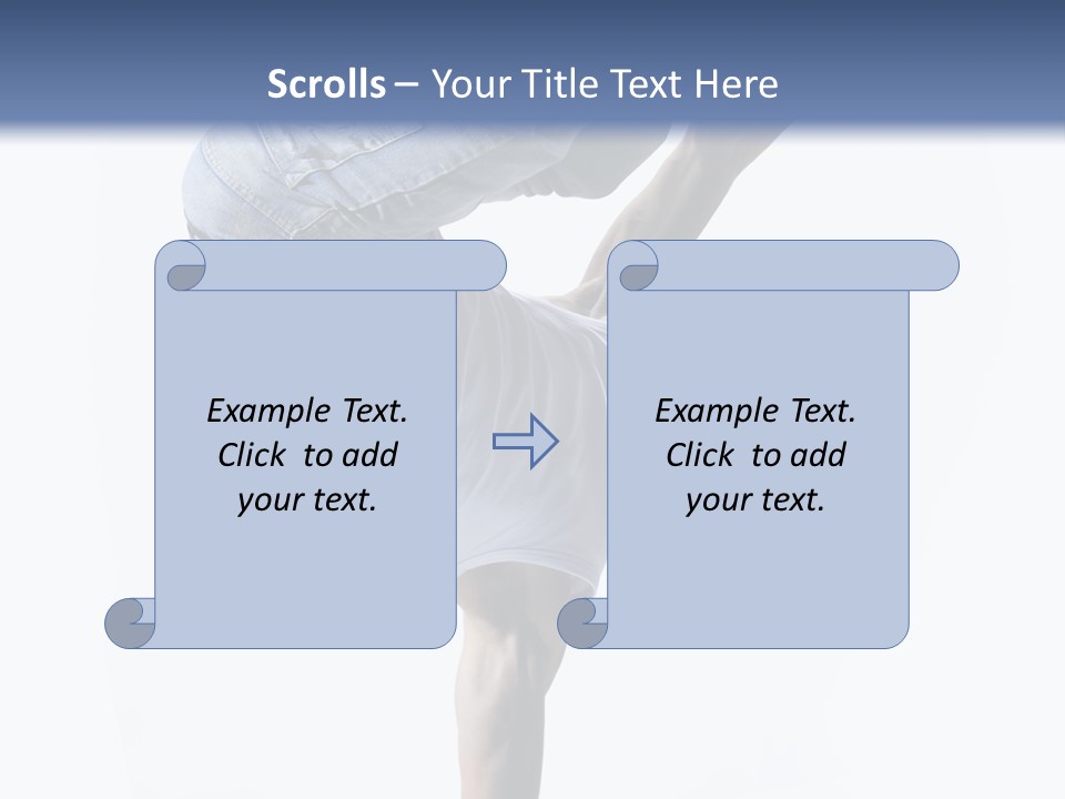 Dancer Exercise Motion PowerPoint Template