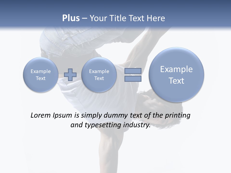 Dancer Exercise Motion PowerPoint Template