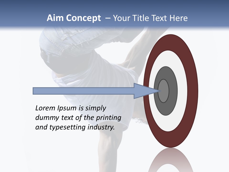 Dancer Exercise Motion PowerPoint Template