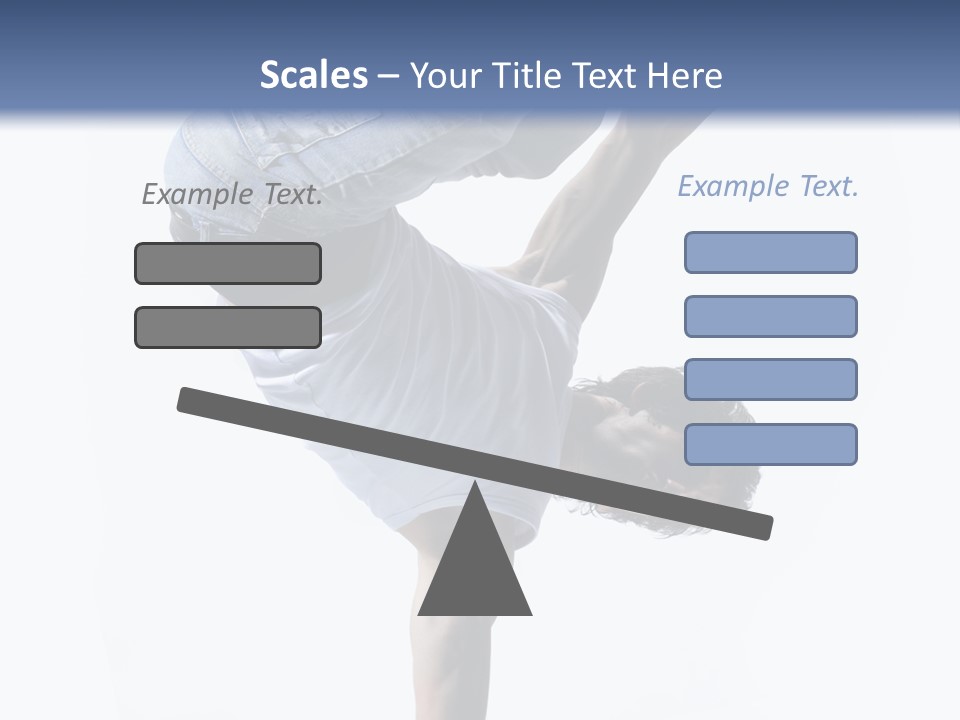 Dancer Exercise Motion PowerPoint Template