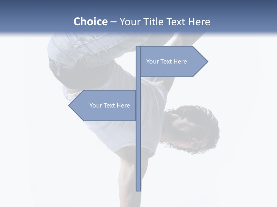 Dancer Exercise Motion PowerPoint Template