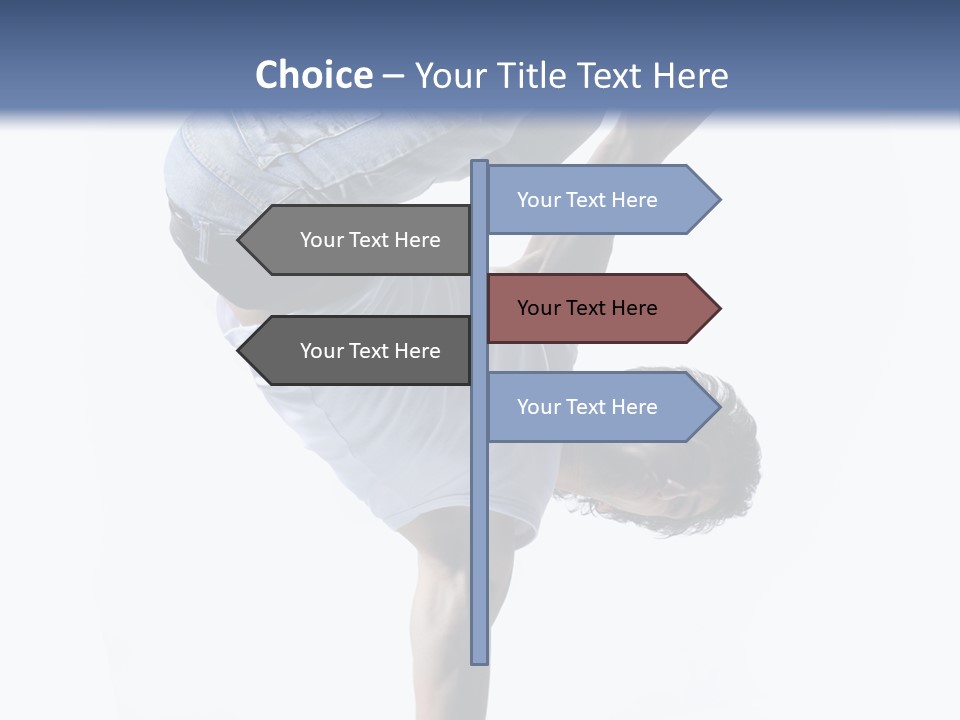 Dancer Exercise Motion PowerPoint Template