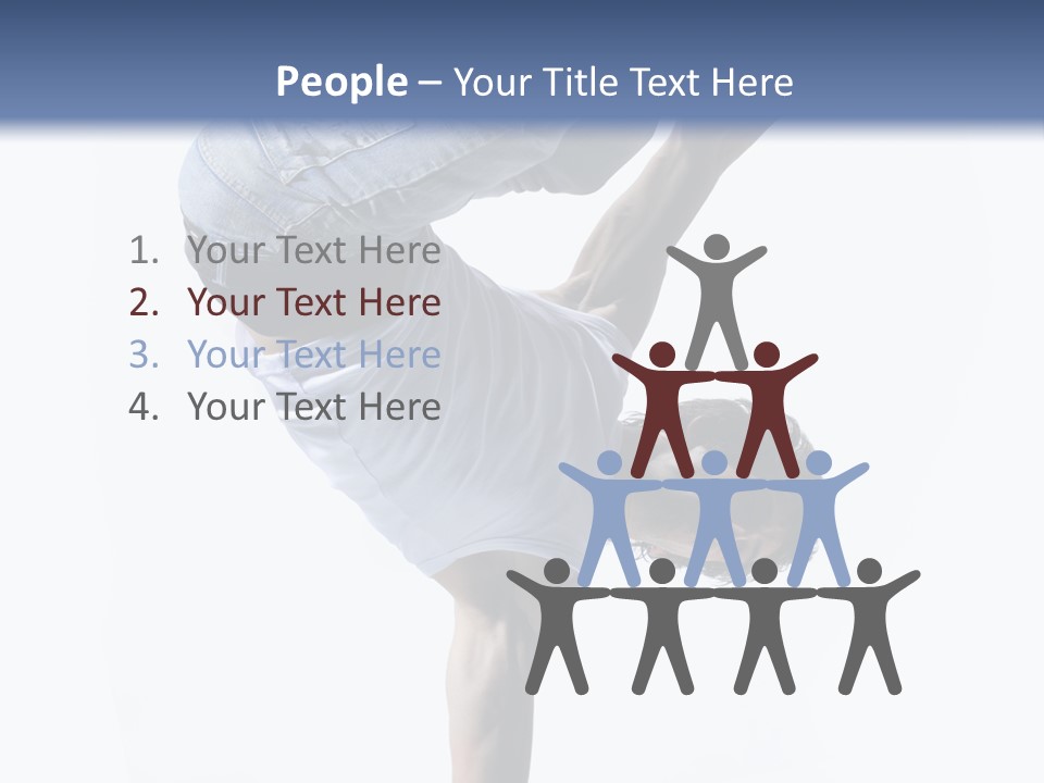 Dancer Exercise Motion PowerPoint Template