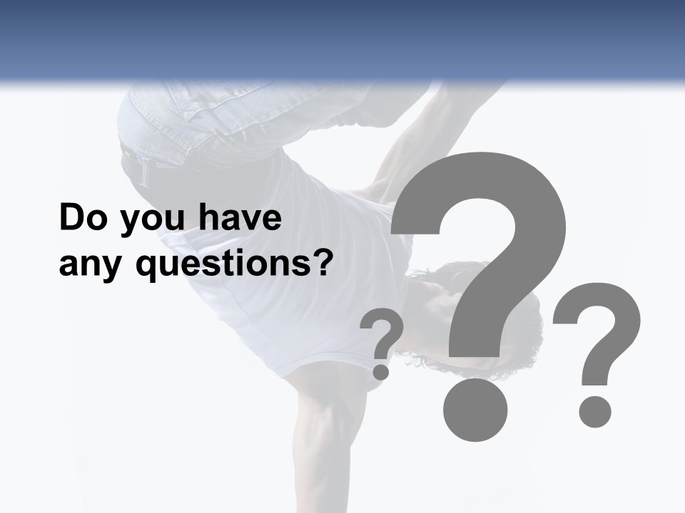 Dancer Exercise Motion PowerPoint Template