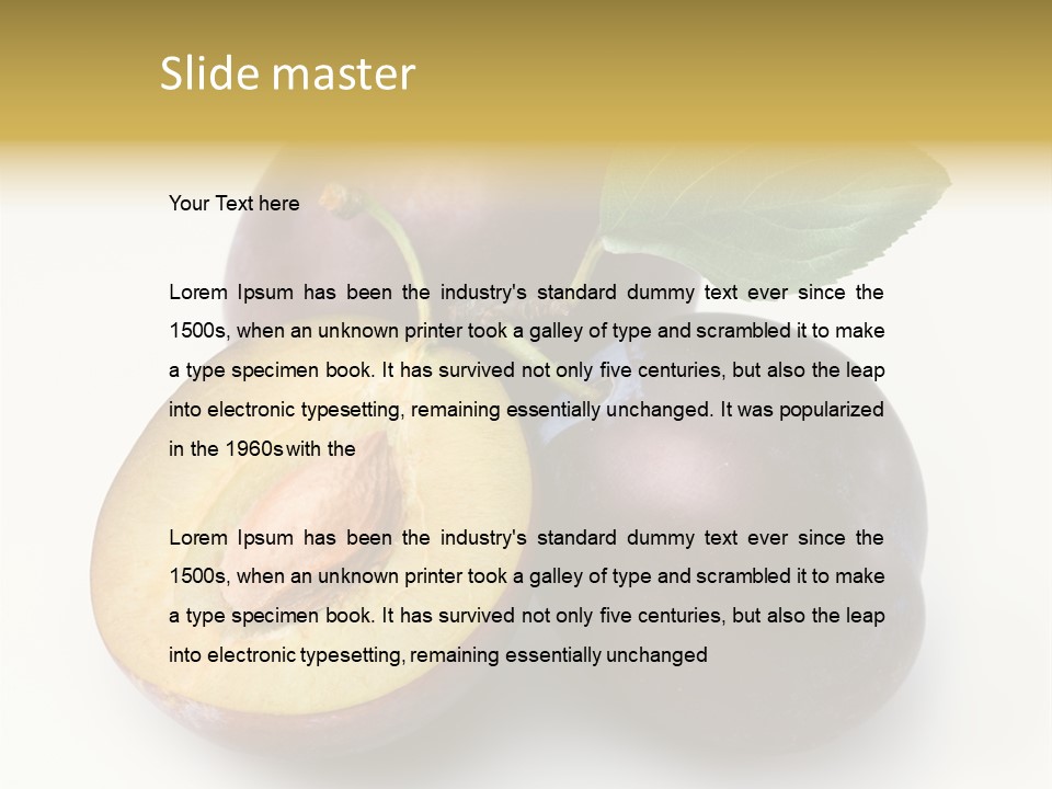 Vegetarian Dessert Group PowerPoint Template