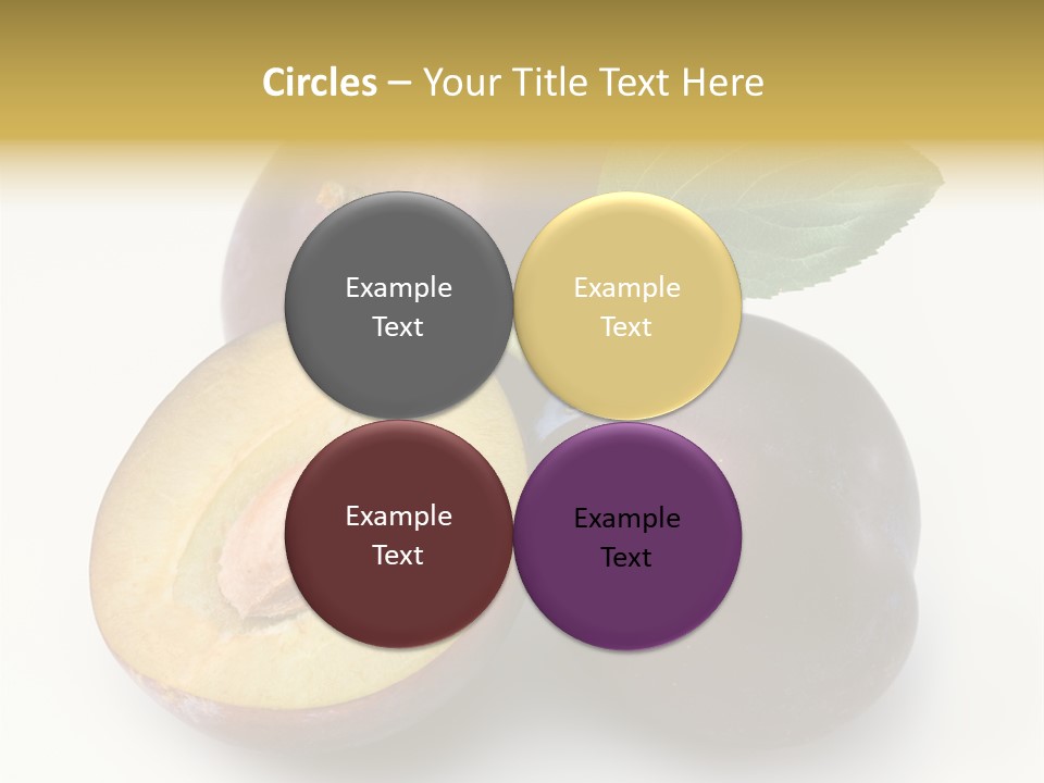 Vegetarian Dessert Group PowerPoint Template
