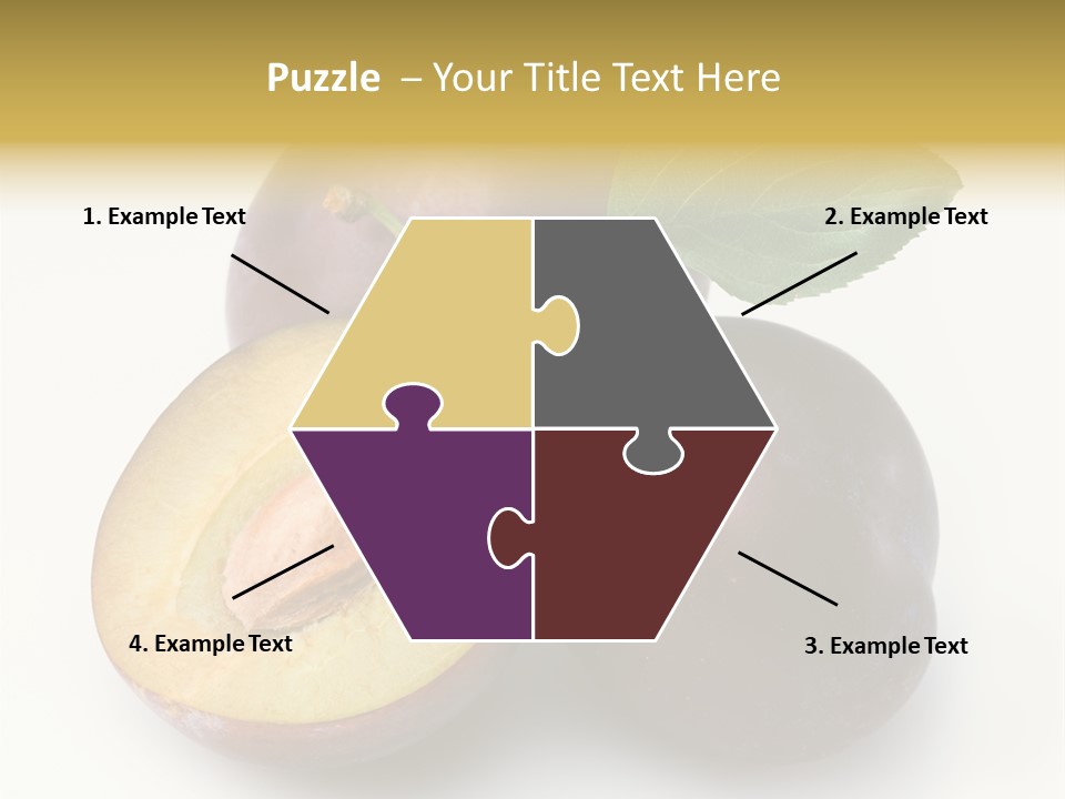 Vegetarian Dessert Group PowerPoint Template