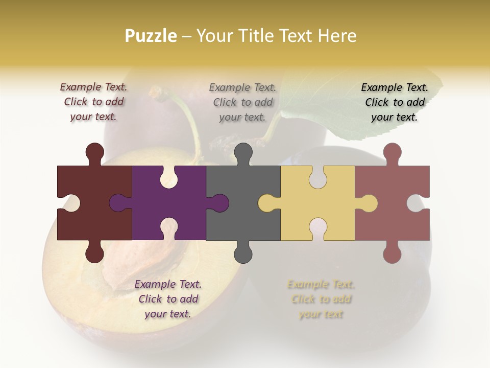Vegetarian Dessert Group PowerPoint Template