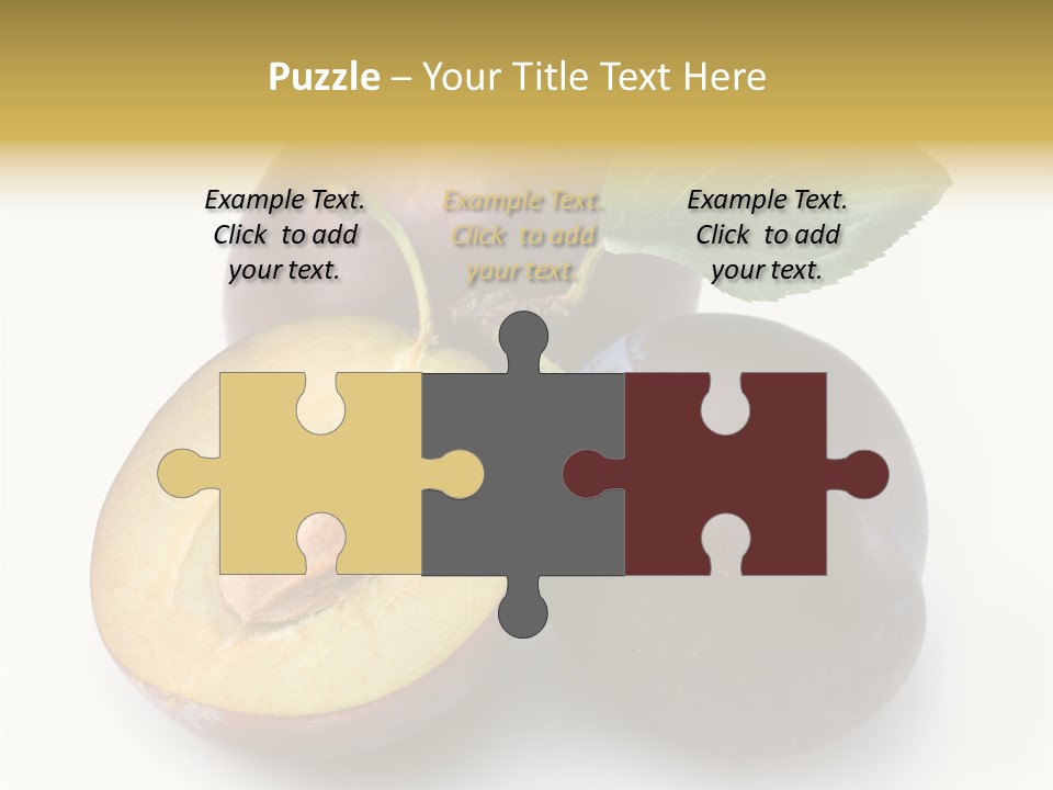 Vegetarian Dessert Group PowerPoint Template