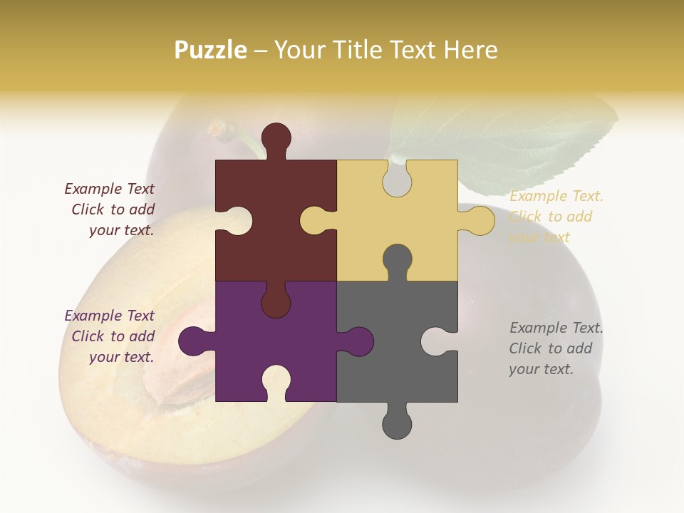 Vegetarian Dessert Group PowerPoint Template