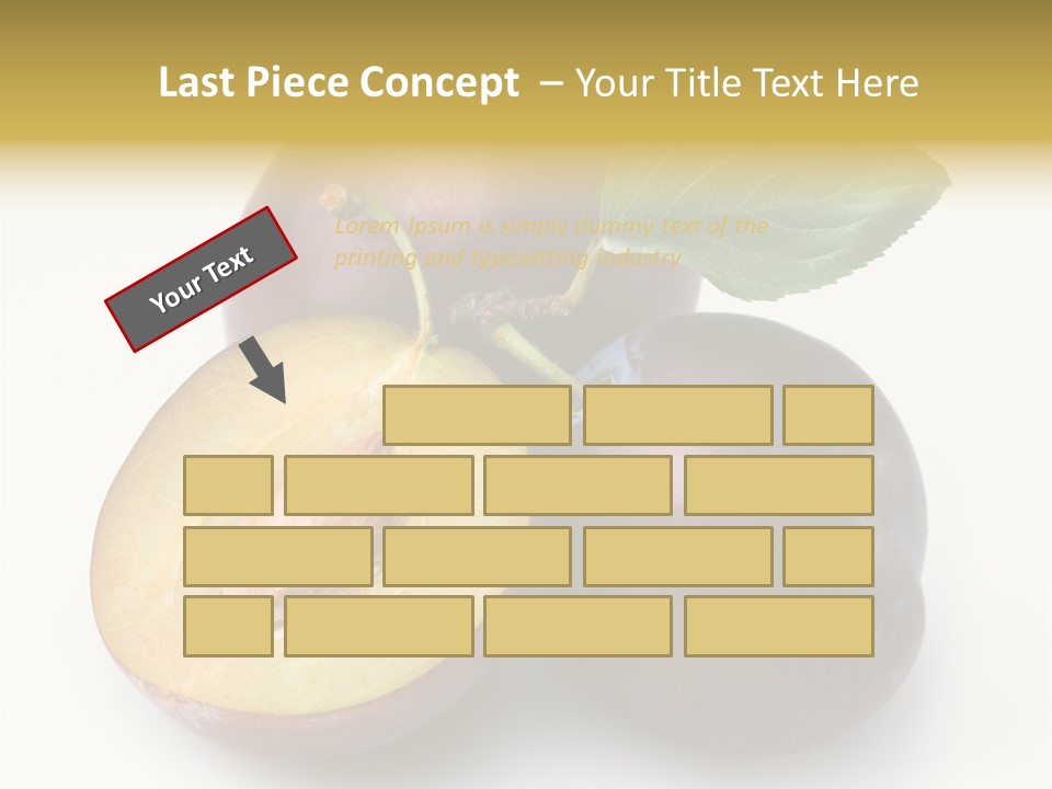 Vegetarian Dessert Group PowerPoint Template