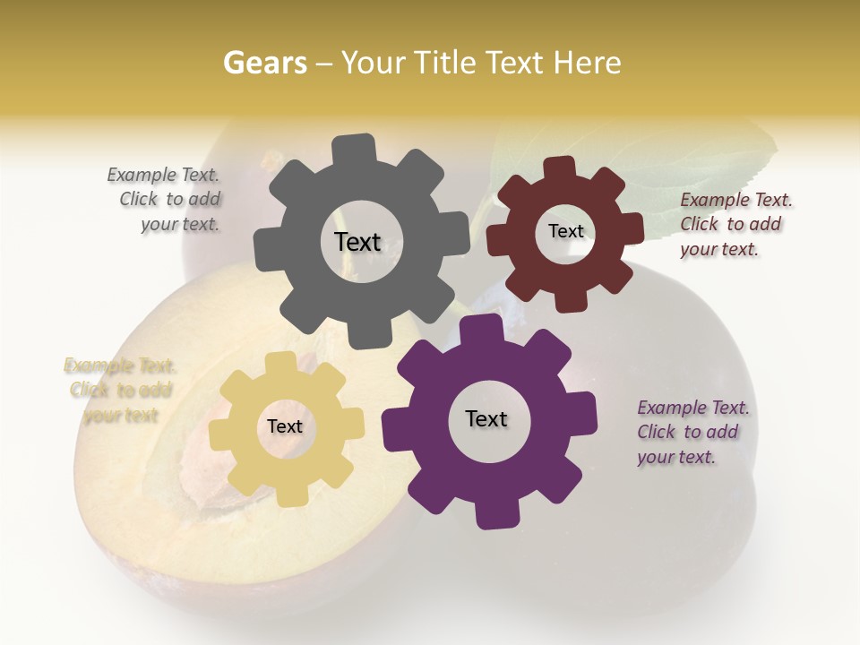 Vegetarian Dessert Group PowerPoint Template