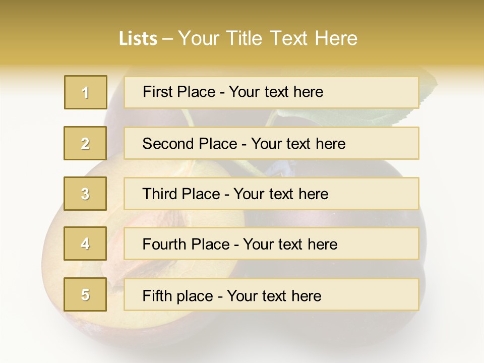 Vegetarian Dessert Group PowerPoint Template