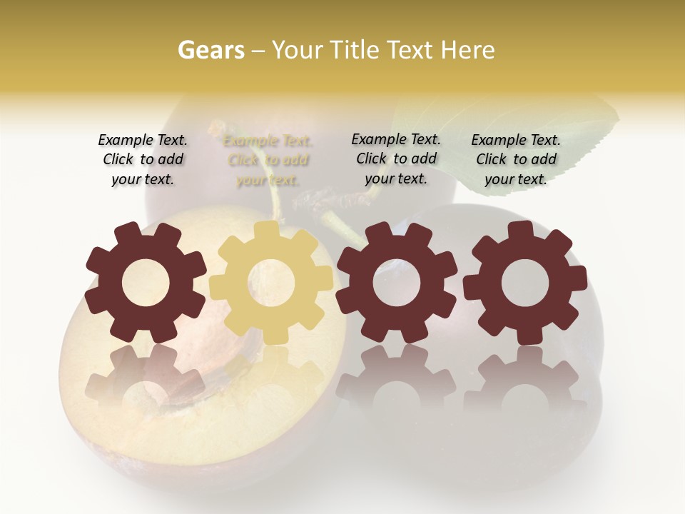 Vegetarian Dessert Group PowerPoint Template