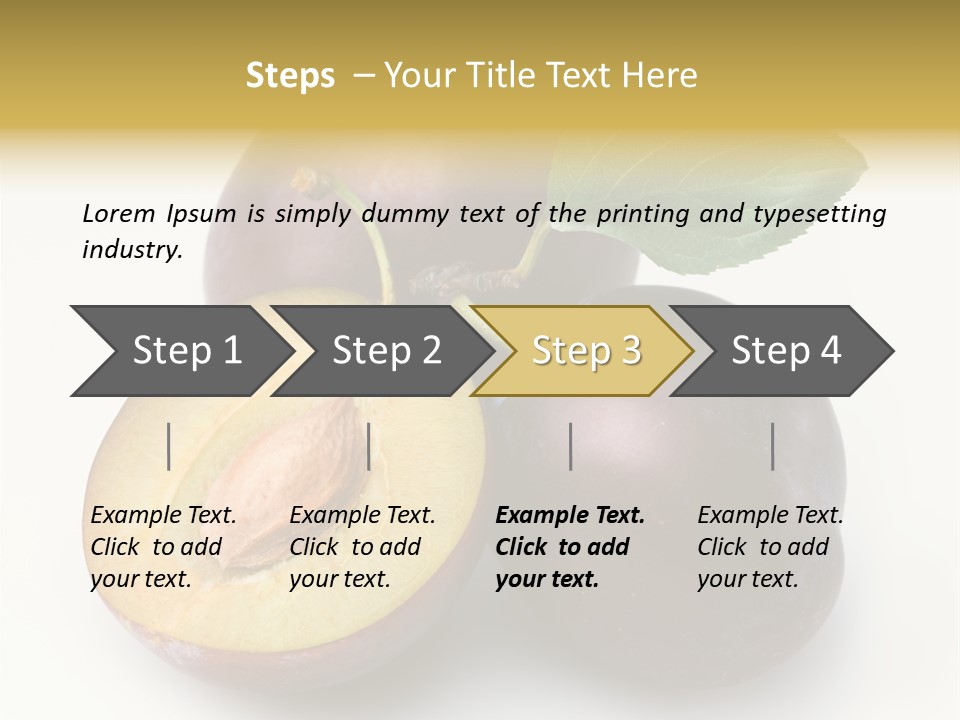 Vegetarian Dessert Group PowerPoint Template