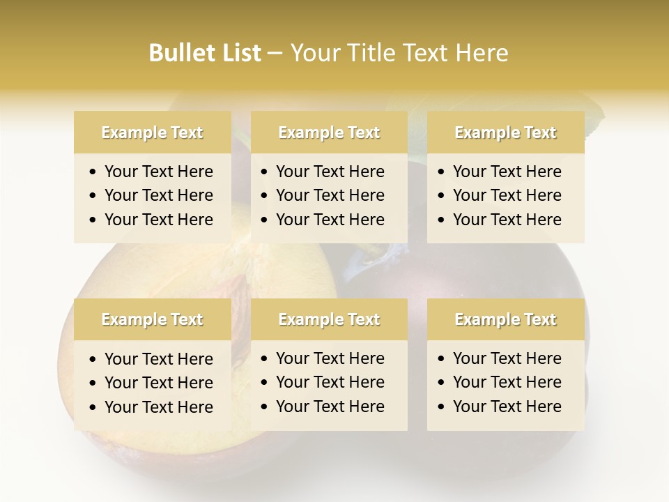 Vegetarian Dessert Group PowerPoint Template